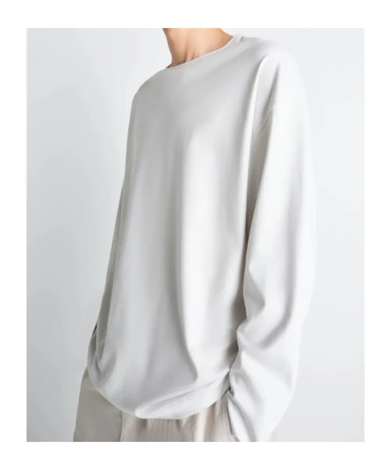 Lemairelong-Sleeved T-Shirt In Cotton Silk Interlock