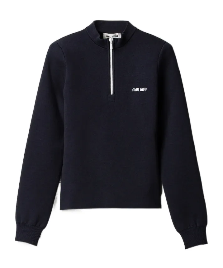 Wool Half-Zipper Sweater