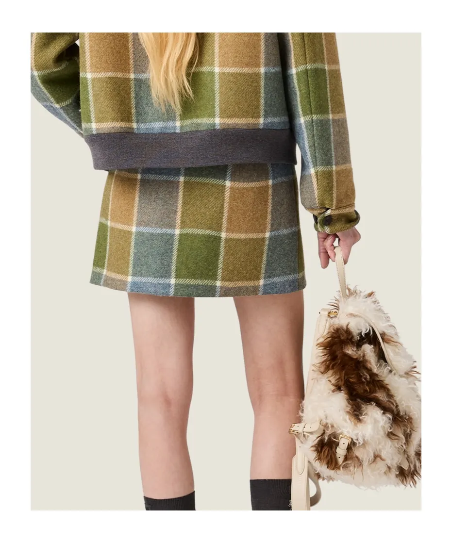 Checked Miniskirt