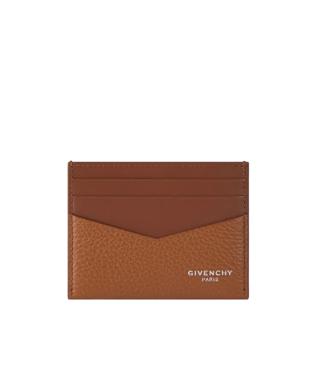 Card Holder In Grained Leather