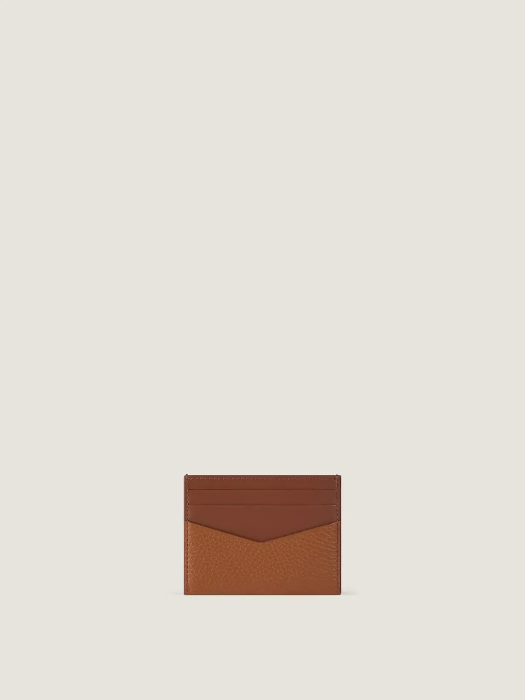 Card Holder In Grained Leather