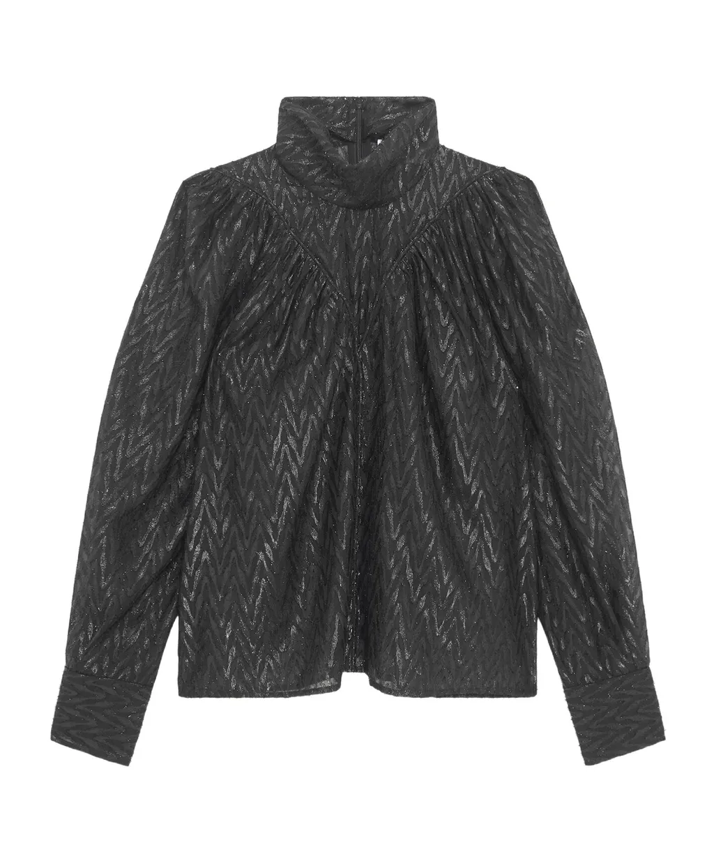 High Collar Top