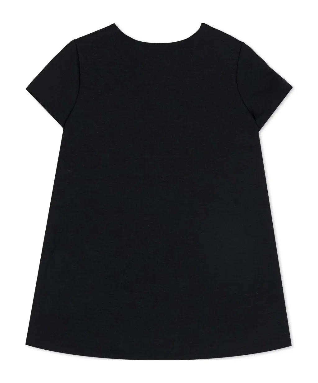 Versace Kids Logo Printed Buttoned Dress