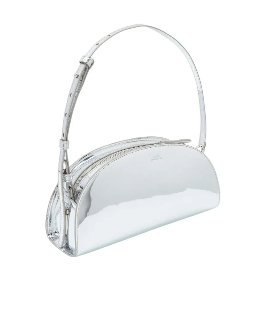 A.P.C. Demi-Lune Logo Detail Shoulder Bag