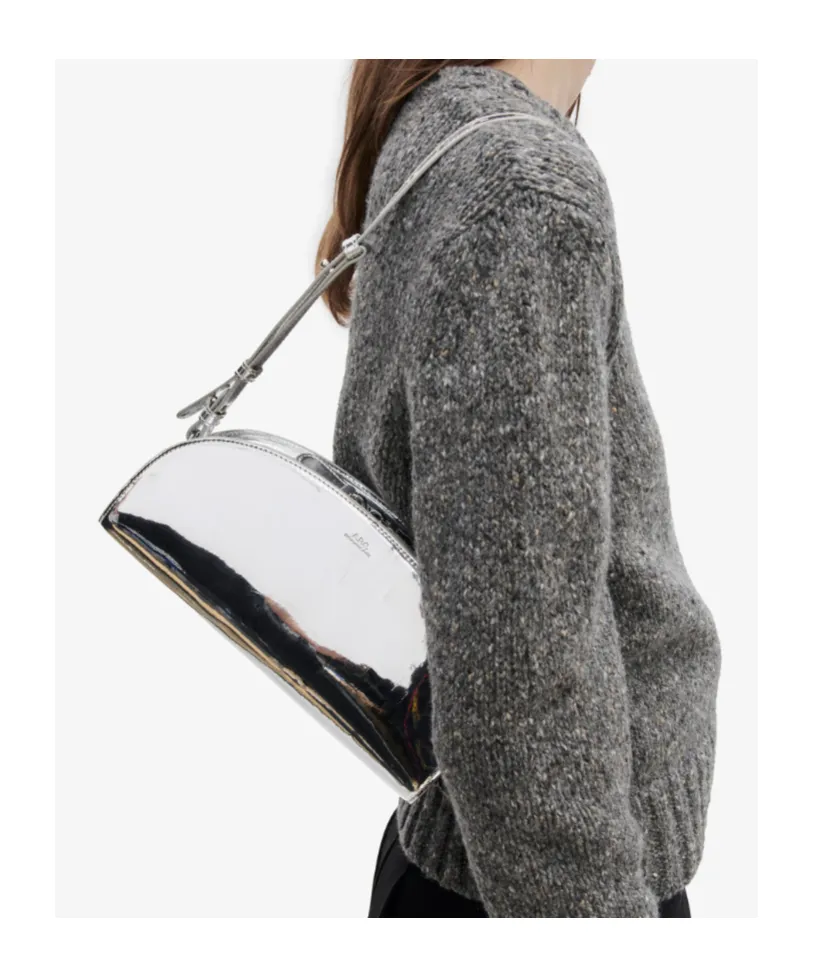 A.P.C. Demi-Lune Logo Detail Shoulder Bag