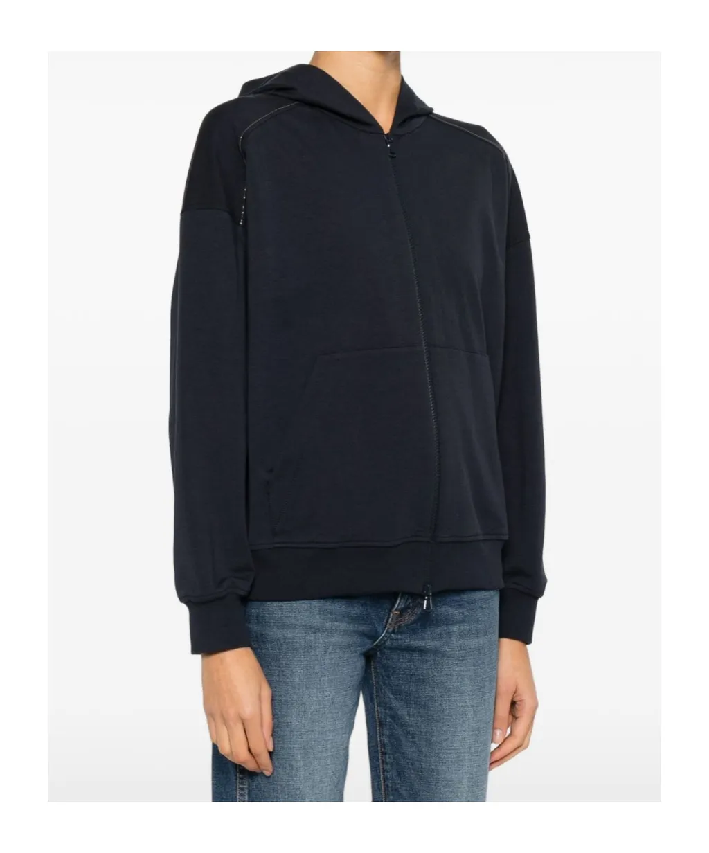 Brunello Cucinelli Monili-Embellished Zipped Hoodie