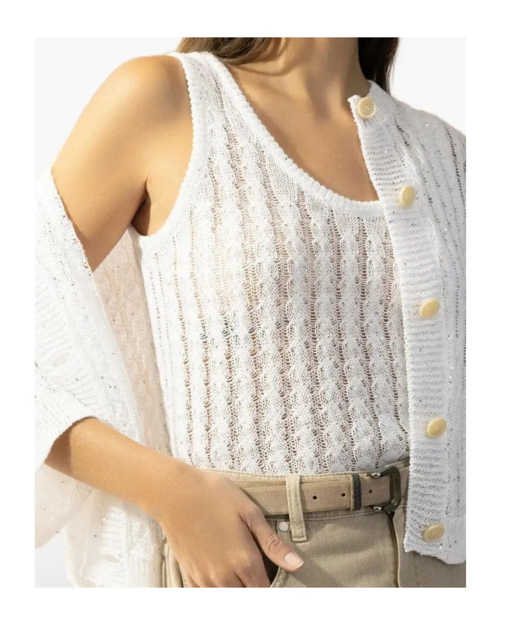Brunello Cucinelli Embellished Sleeveless Top