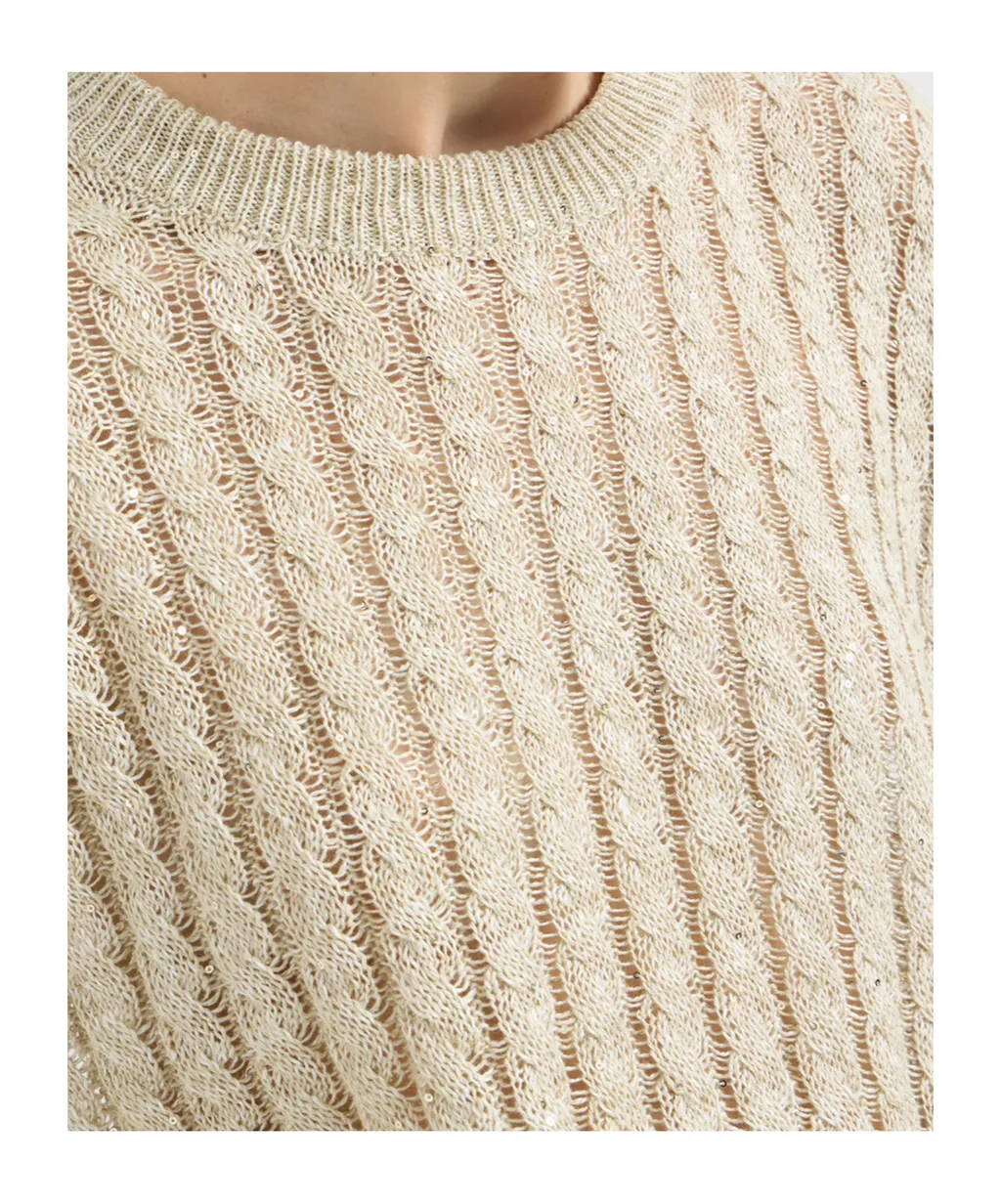 Brunello Cucinelli Ribbed Hem Knitted Sweater