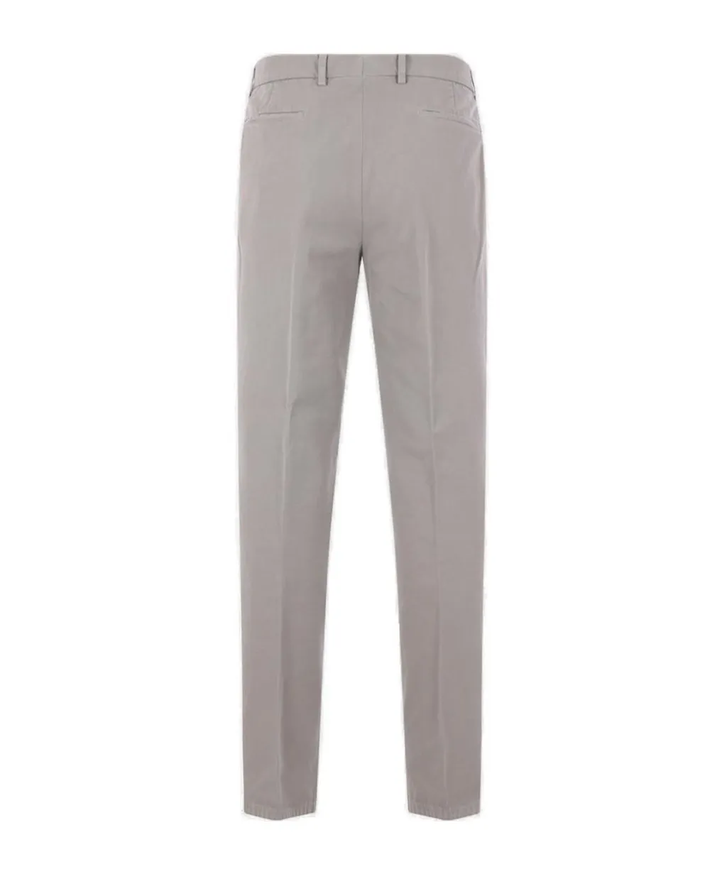 Brunello Cucinelli Leisure-Fit Pleated Gabardine Trousers