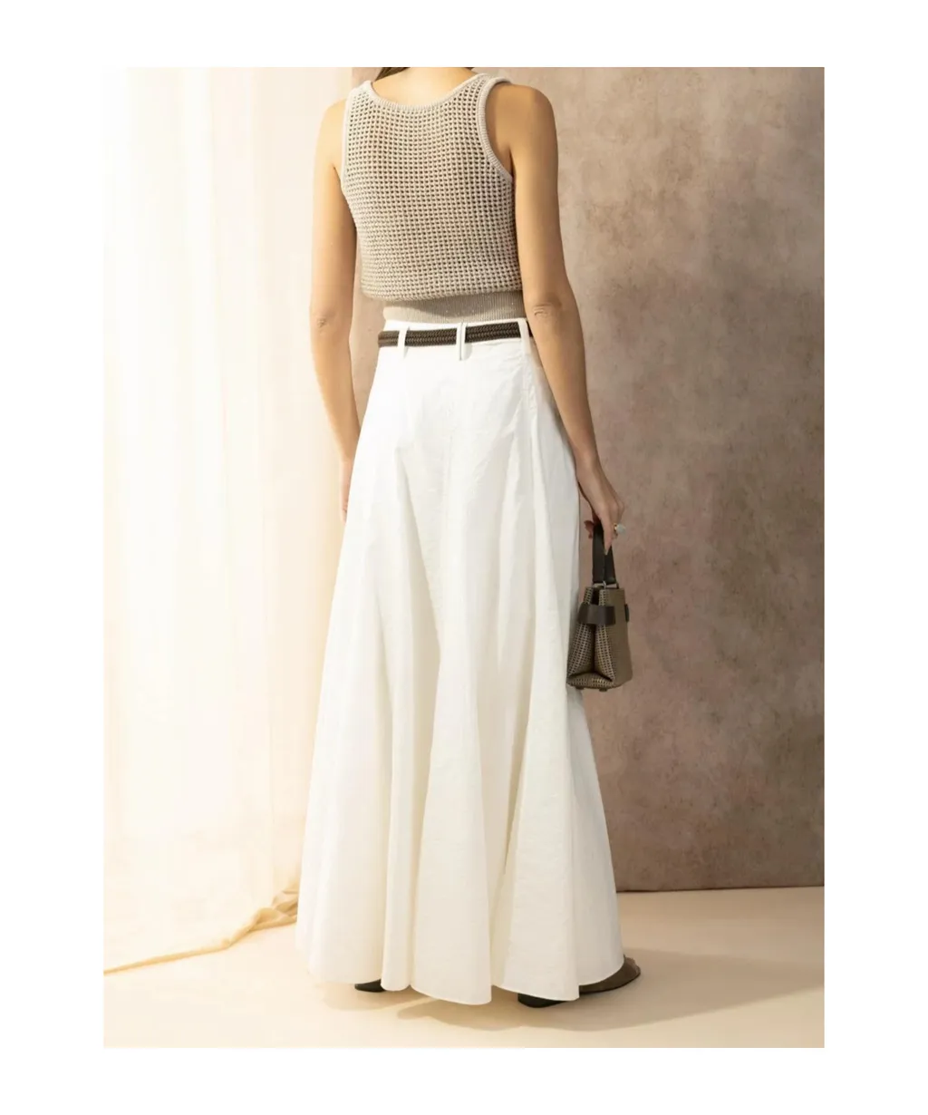 Flared Maxi Skirt