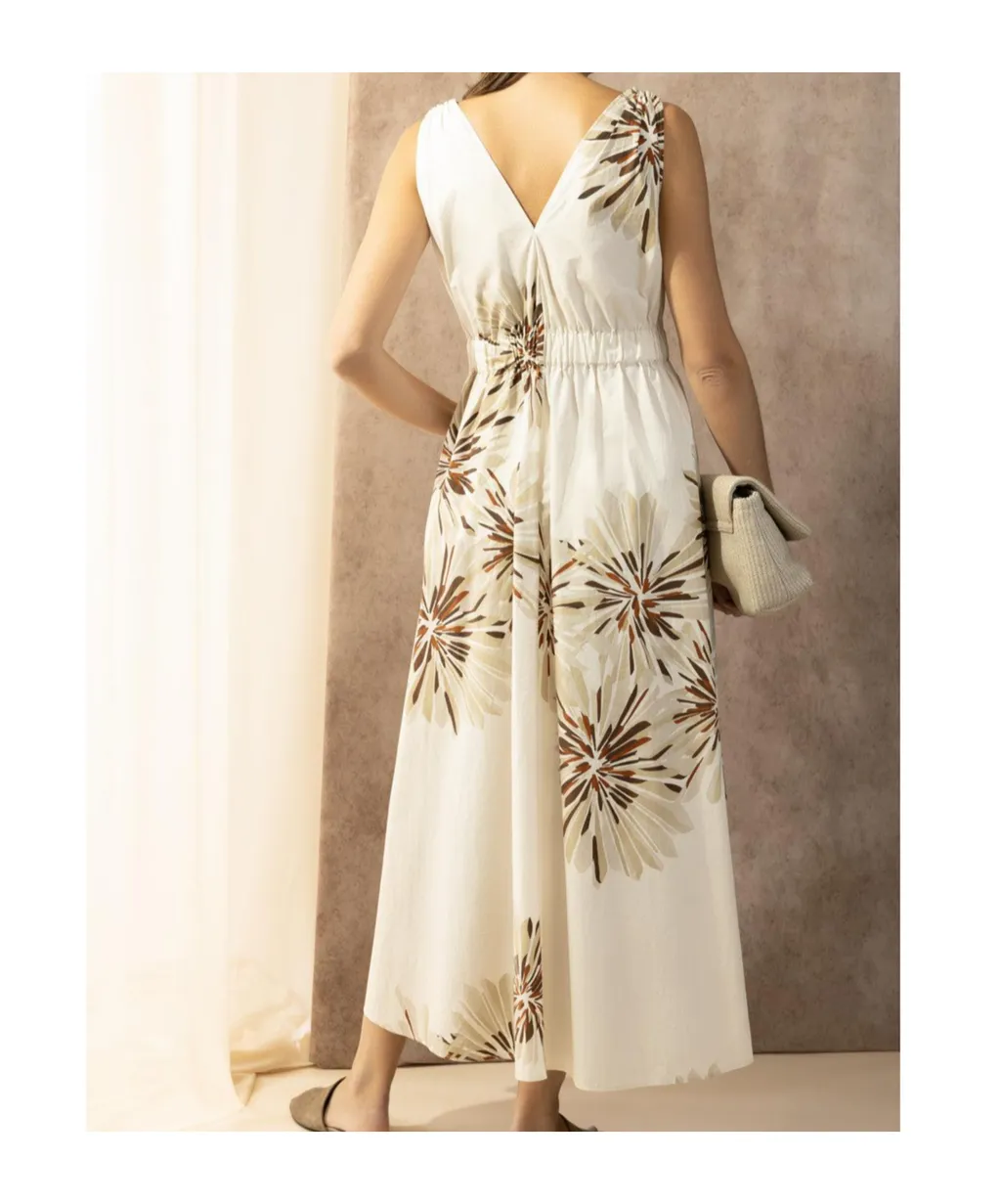 Floral Belted Midi Dress