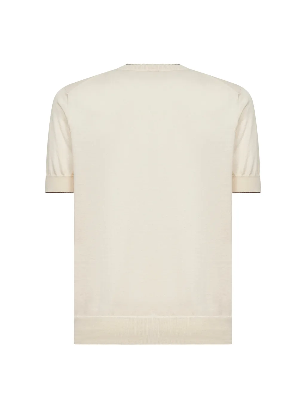 Brunello Cucinelli Short Sleeved Ribbed Jumper