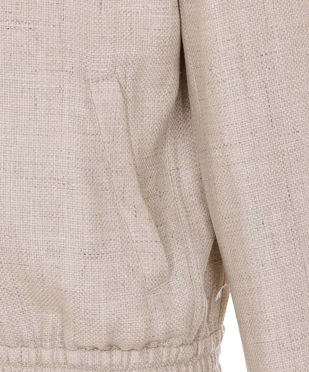 Brunello Cucinelli Stand Collar Hopsack Outerwear Jacket