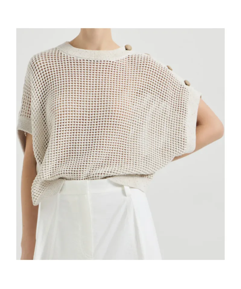 Brunello Cucinelli Knitted Embellished Jumper