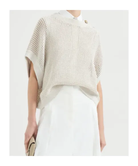 Brunello Cucinelli Knitted Embellished Jumper