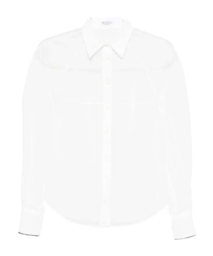 Sheer Long-Sleeve Shirt