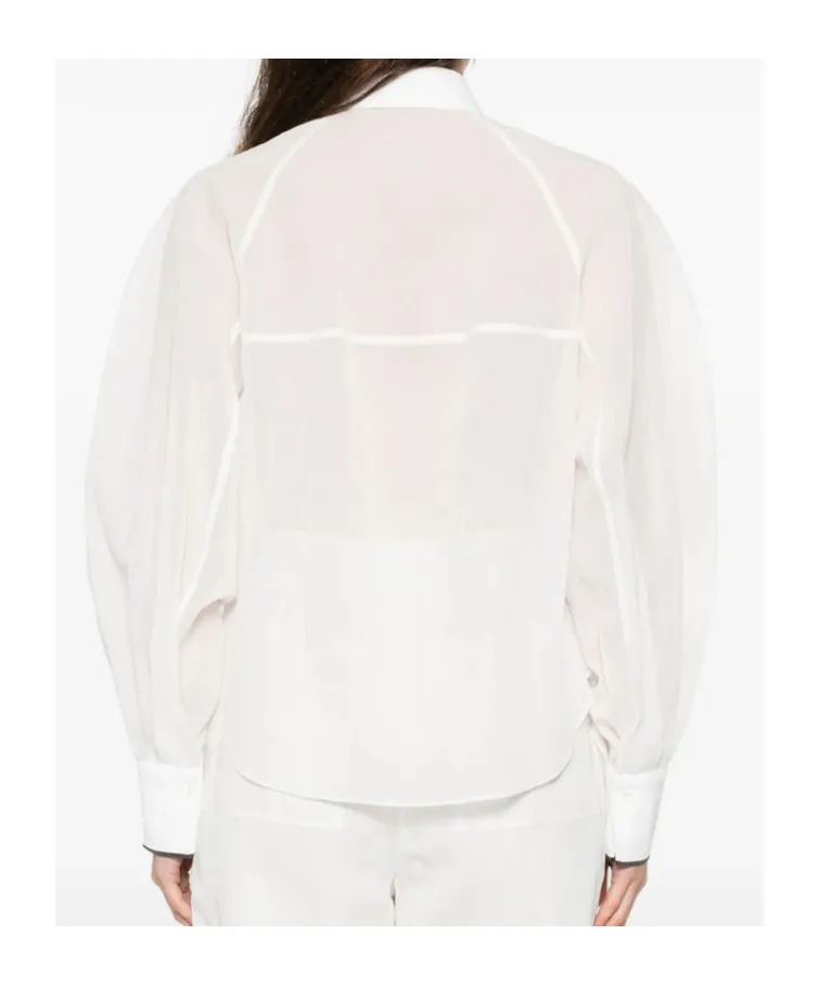 Sheer Long-Sleeve Shirt