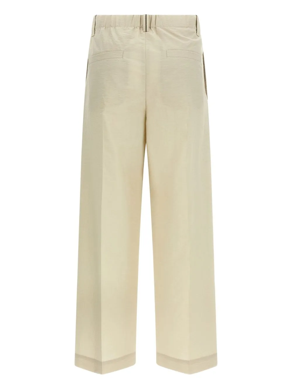 Brunello Cucinelli Wide Leg Pleated Trousers