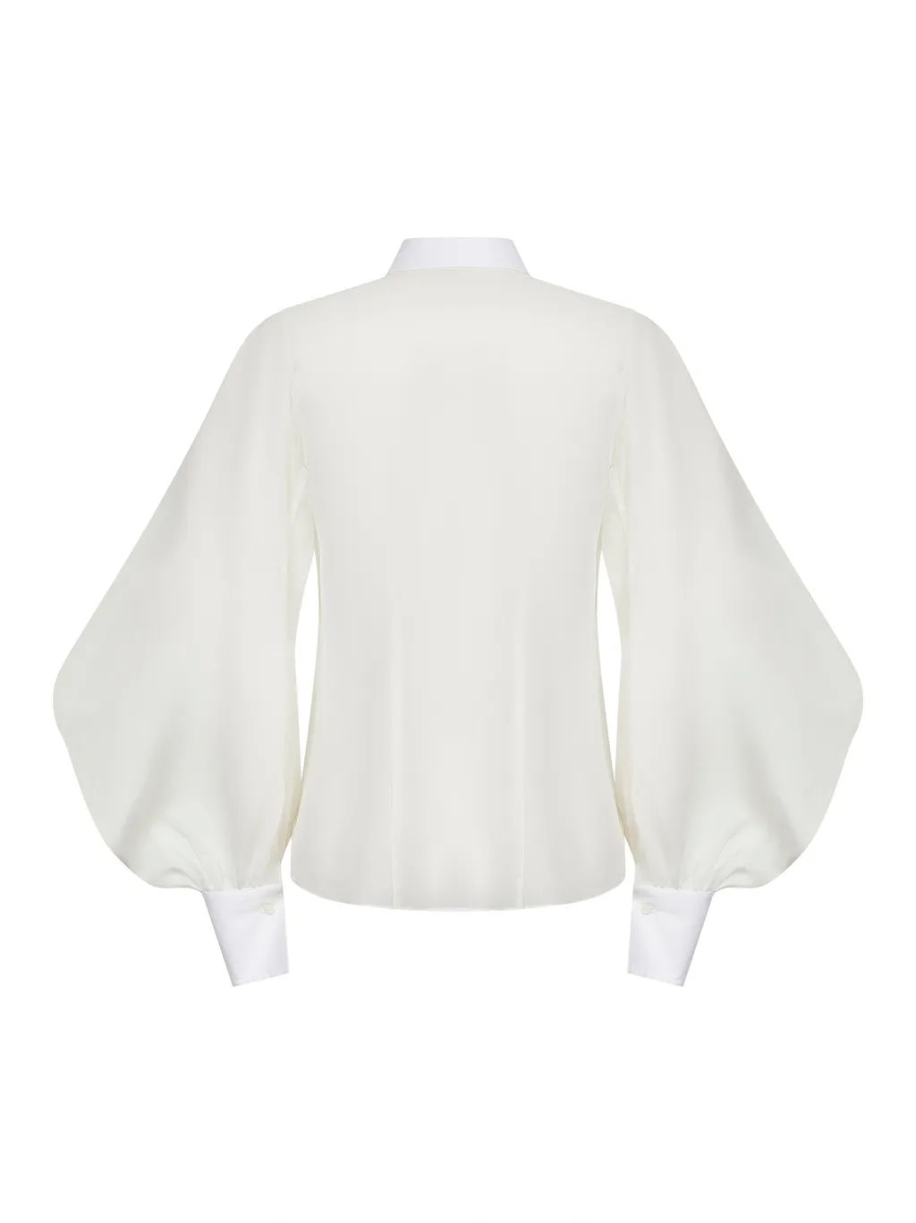 Brunello Cucinelli Puff-Sleeved Panelled Shirt