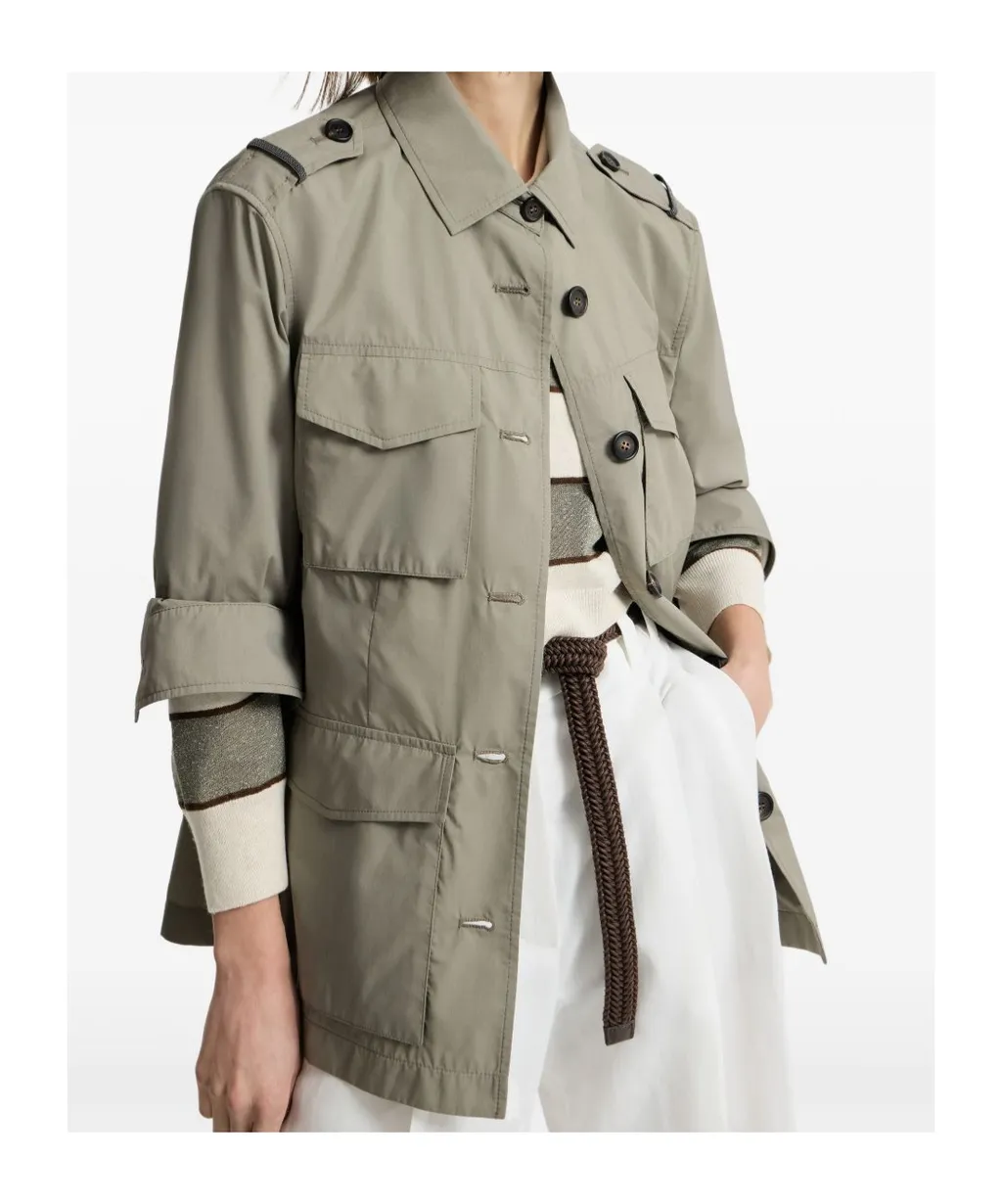 Button Flap-Pocket Jacket