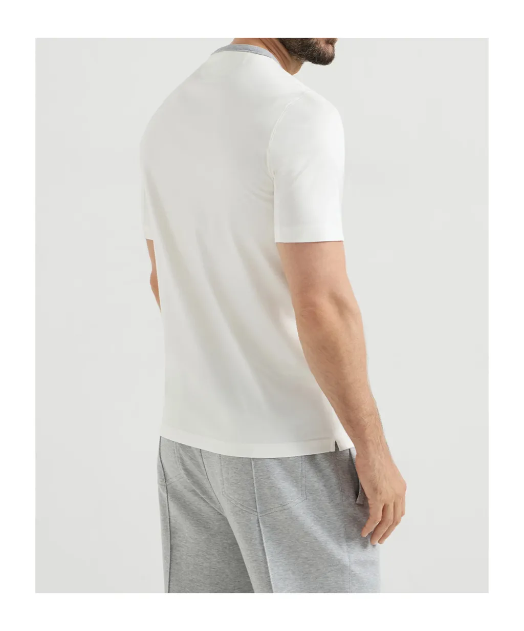 Brunello Cucinelli Graphic Printed Crewneck T-Shirt