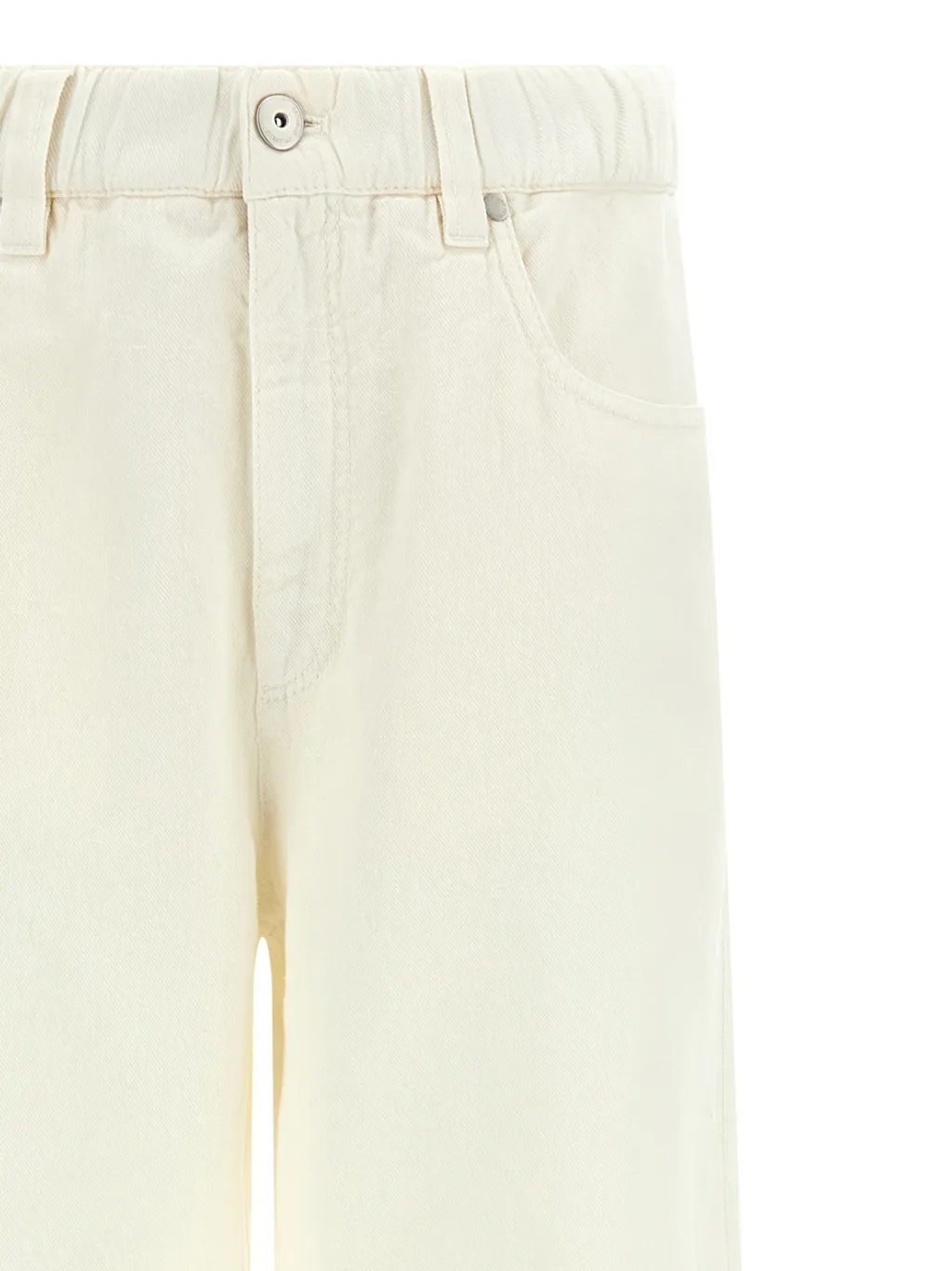 Brunello Cucinelli Monile-Detail Straight-Leg Trousers