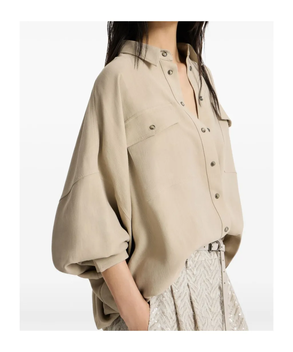 Brunello Cucinelli Fluid Twill Shirt