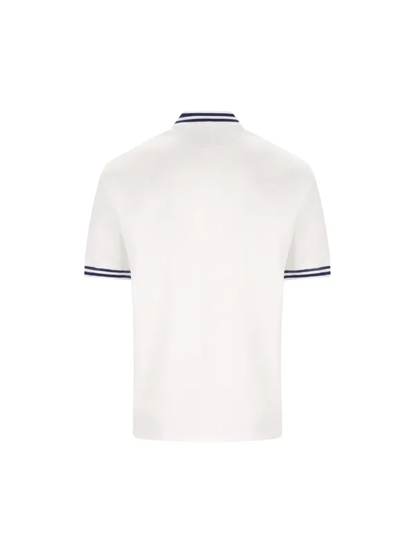Brunello Cucinelli Logo Printed Short-Sleeved Polo Shirt