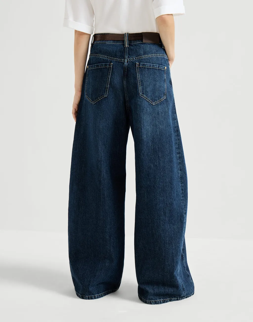 Brunello Cucinelli Mid-Waisted Wide-Leg Jeans