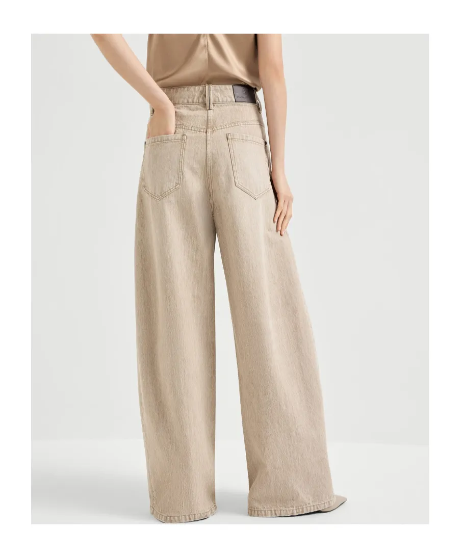 Brunello Cucinelli Mid-Waisted Wide-Leg Jeans