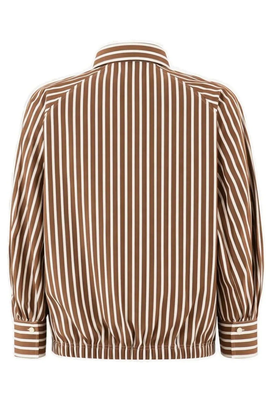Brunello Cucinelli Striped Long-Sleeve Shirt