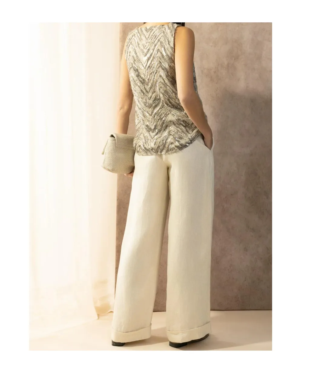 Brunello Cucinelli Wide Leg Trousers