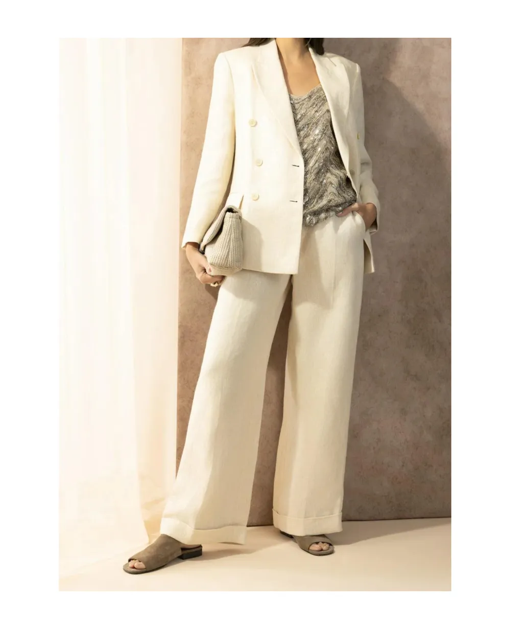 Brunello Cucinelli Wide Leg Trousers