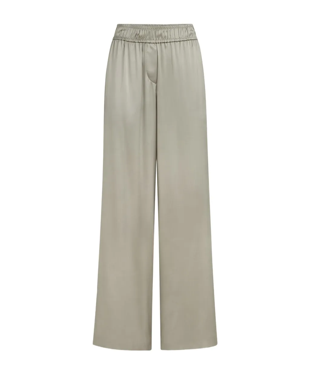 Elastic-Waistband Palazzo Pants