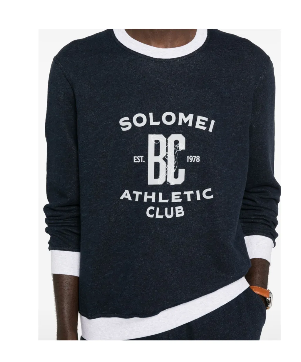 Brunello Cucinelli Graphic Printed Glittered Sweatshirt