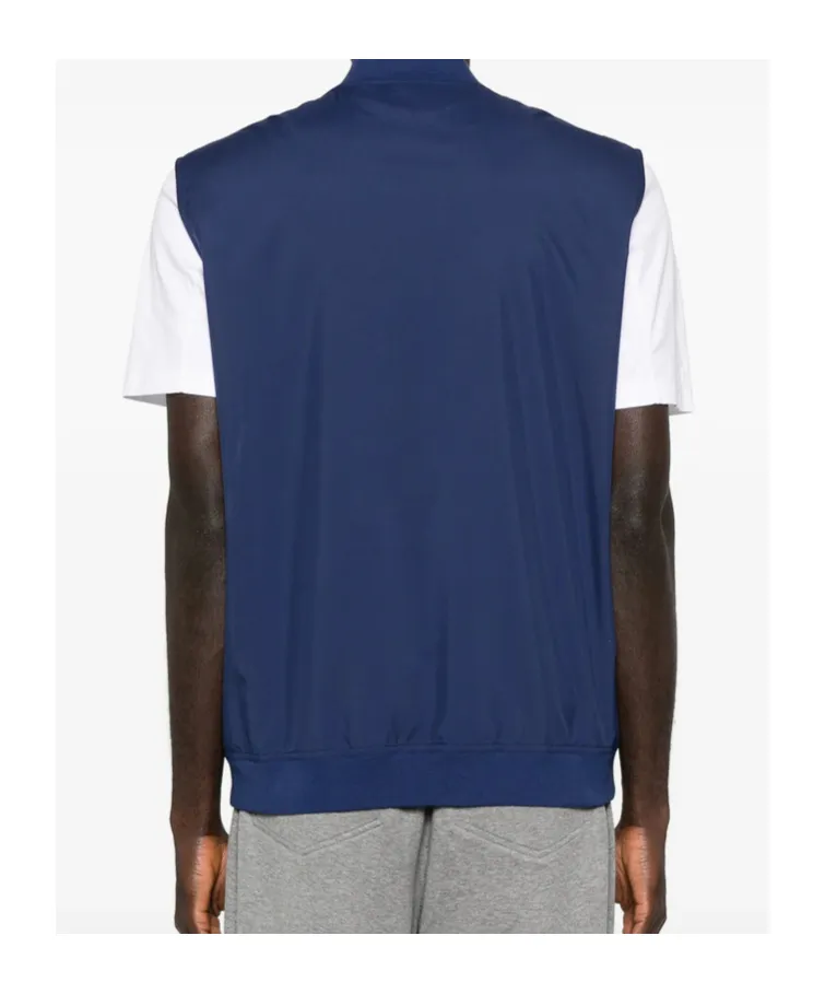 Brunello Cucinelli Logo Detailed Zipped Gilet