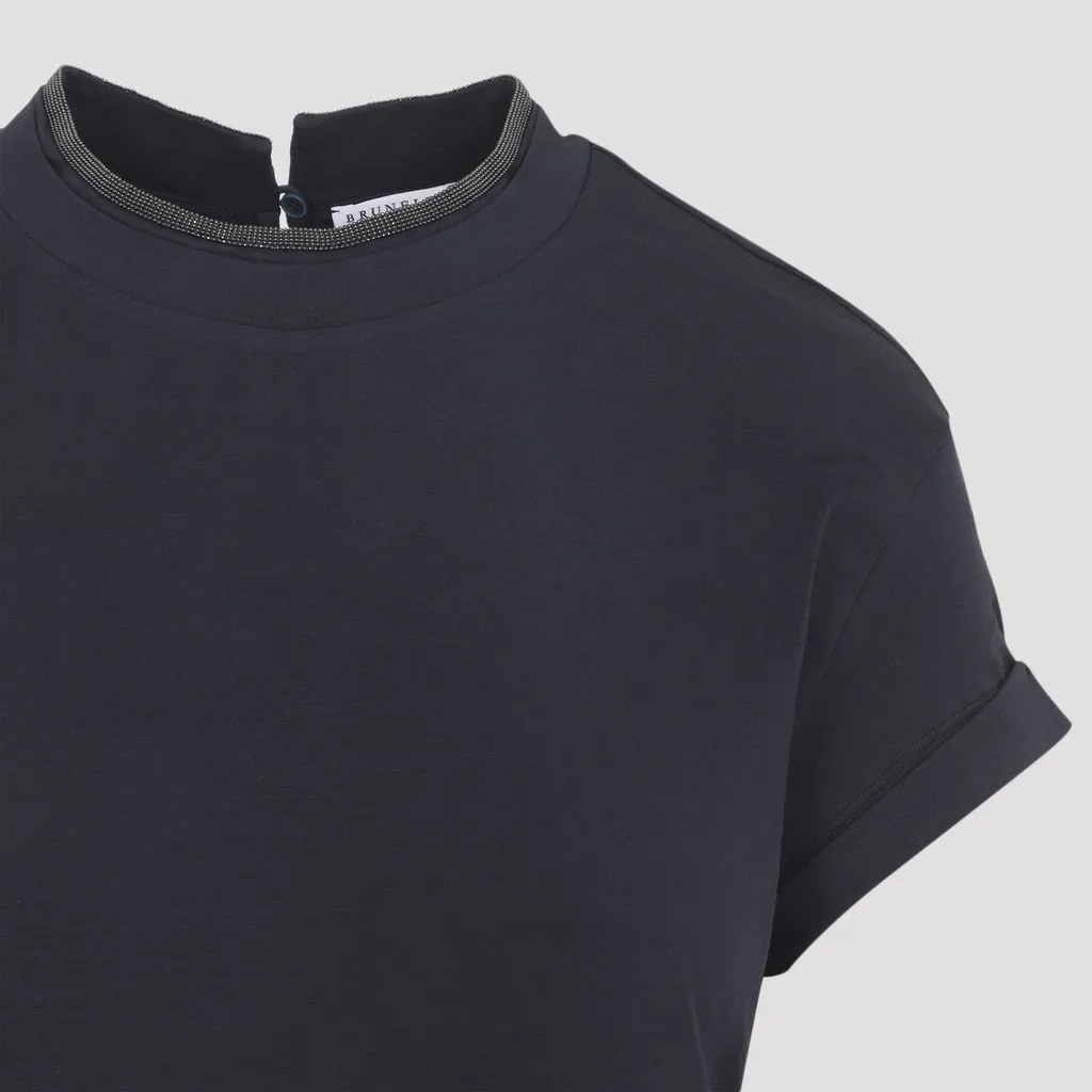 Brunello Cucinelli Embellished Crewneck T-Shirt