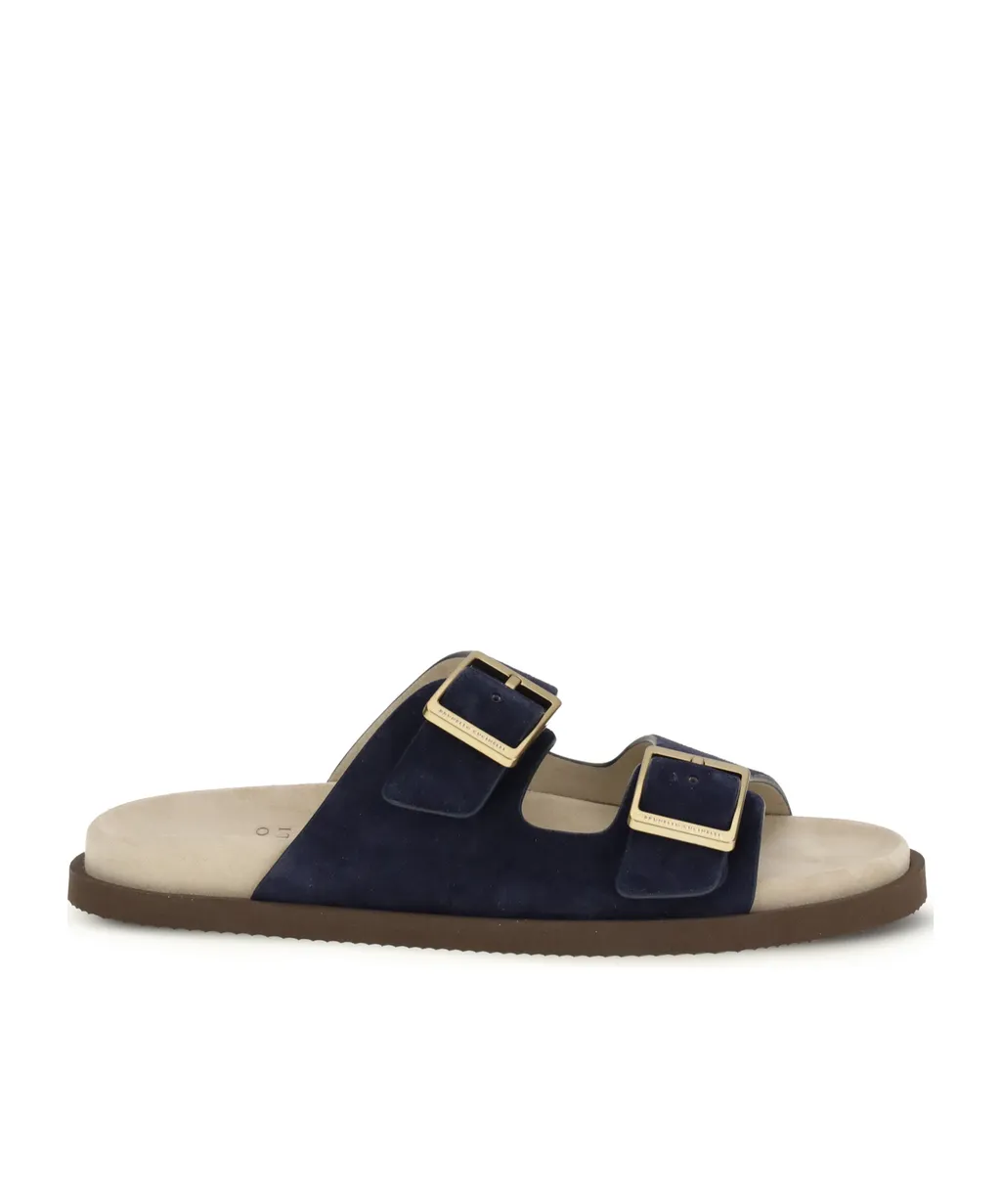 Brunello Cucinelli Double Buckled Strapped Sandals