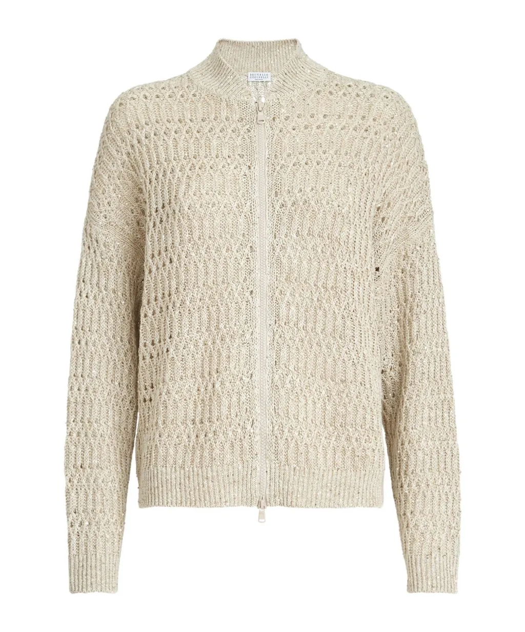 Zip-Up Cardigan