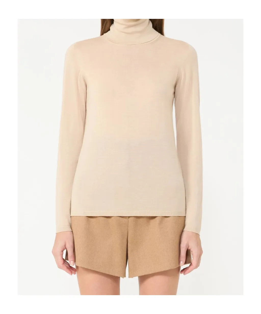 Wool Knit Turtleneck Jumper