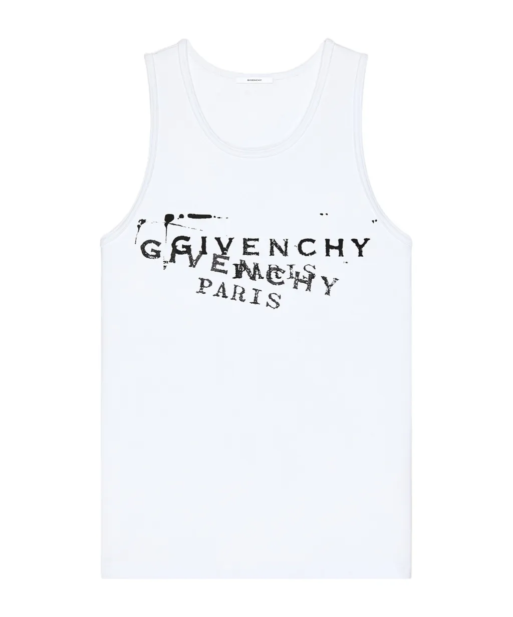 Givenchy Logo Stamp Printed Tank Top