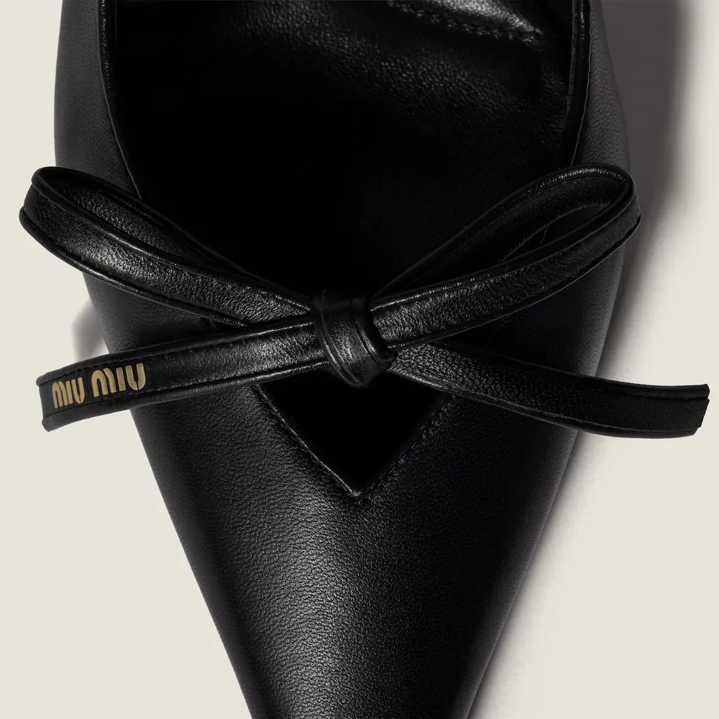 Miu Miu Pointed-Toe Slingback Pumps