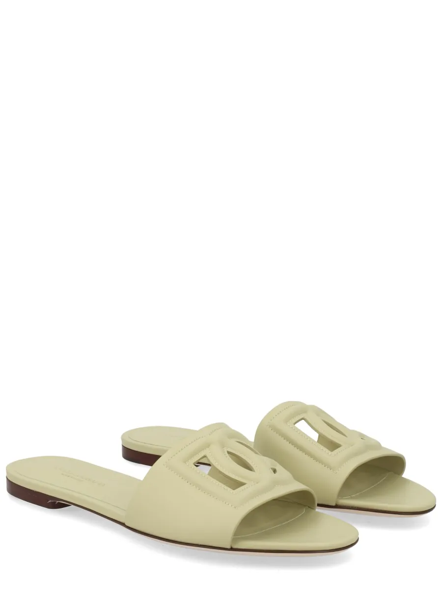 Dolce & Gabbana Logo Slide Flat Mules
