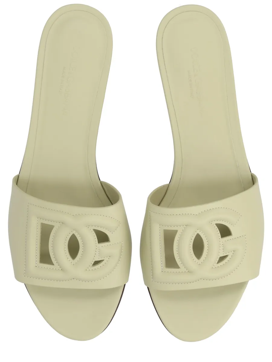 Dolce & Gabbana Logo Slide Flat Mules