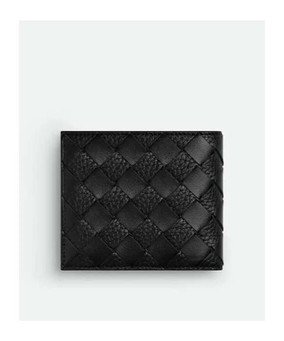 Intrecciato Bi-Fold Wallet With Coin Purse