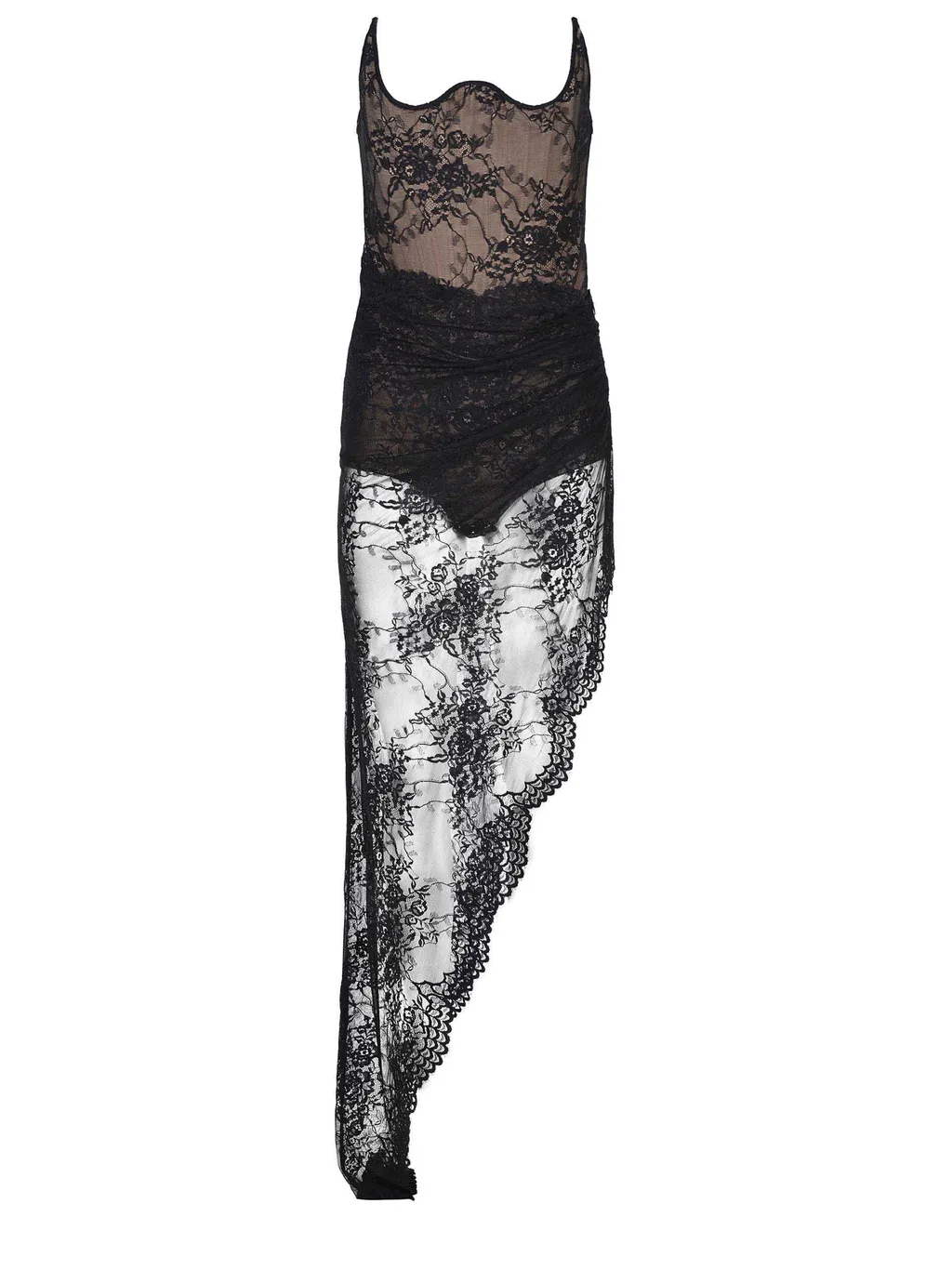 Giuseppe Di Morabito Asymmetrical Lace Dress