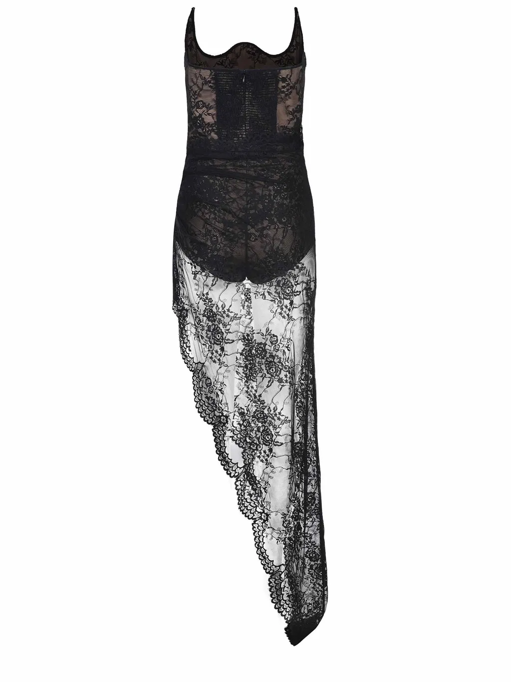 Giuseppe Di Morabito Asymmetrical Lace Dress