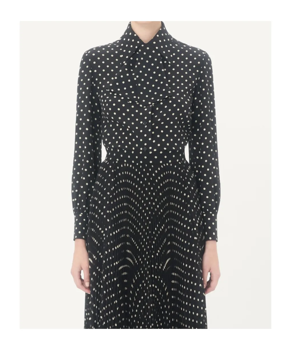 Valentino Polka Dot Printed Button-Up Shirt