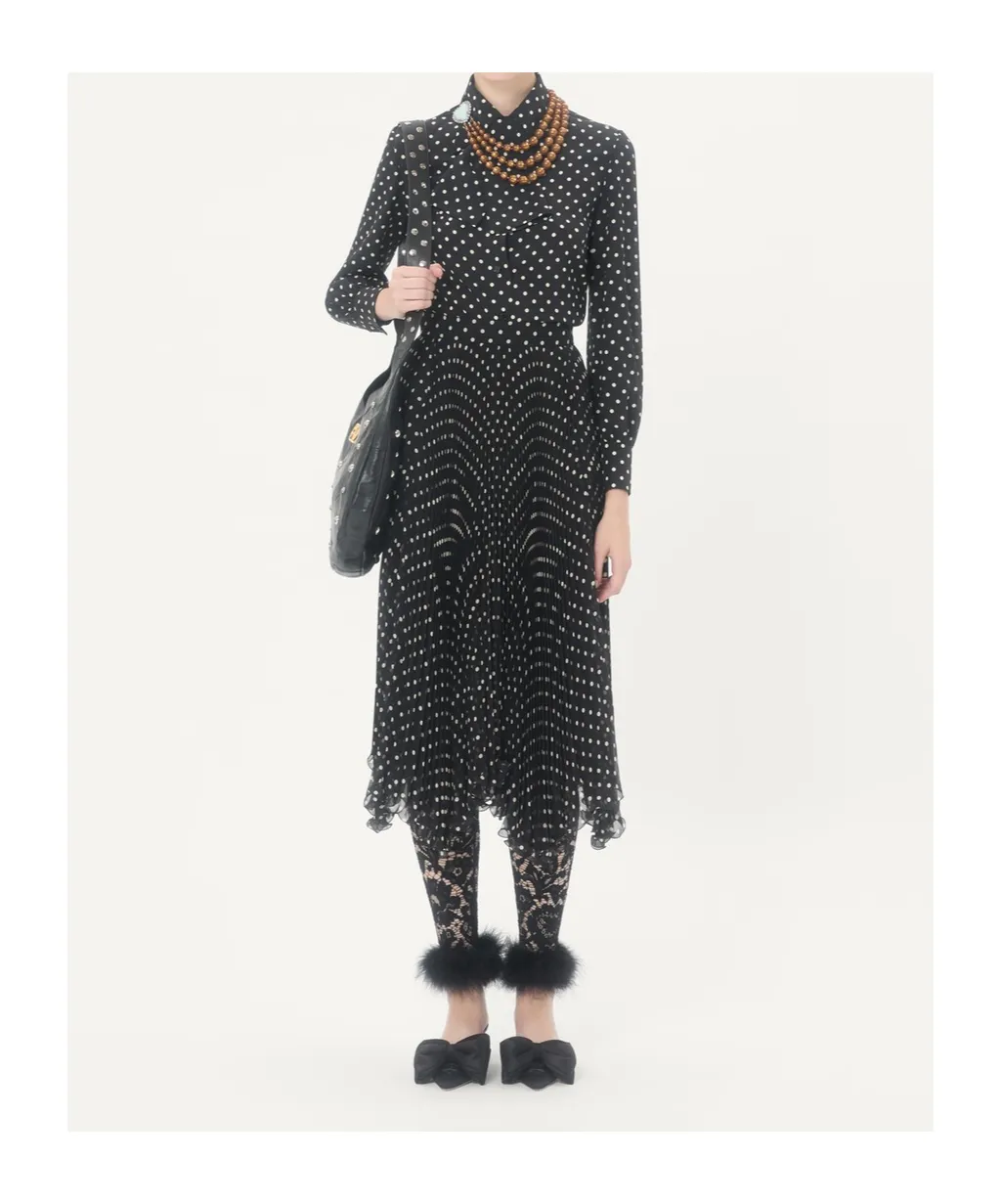 Valentino Polka Dot Printed Button-Up Shirt