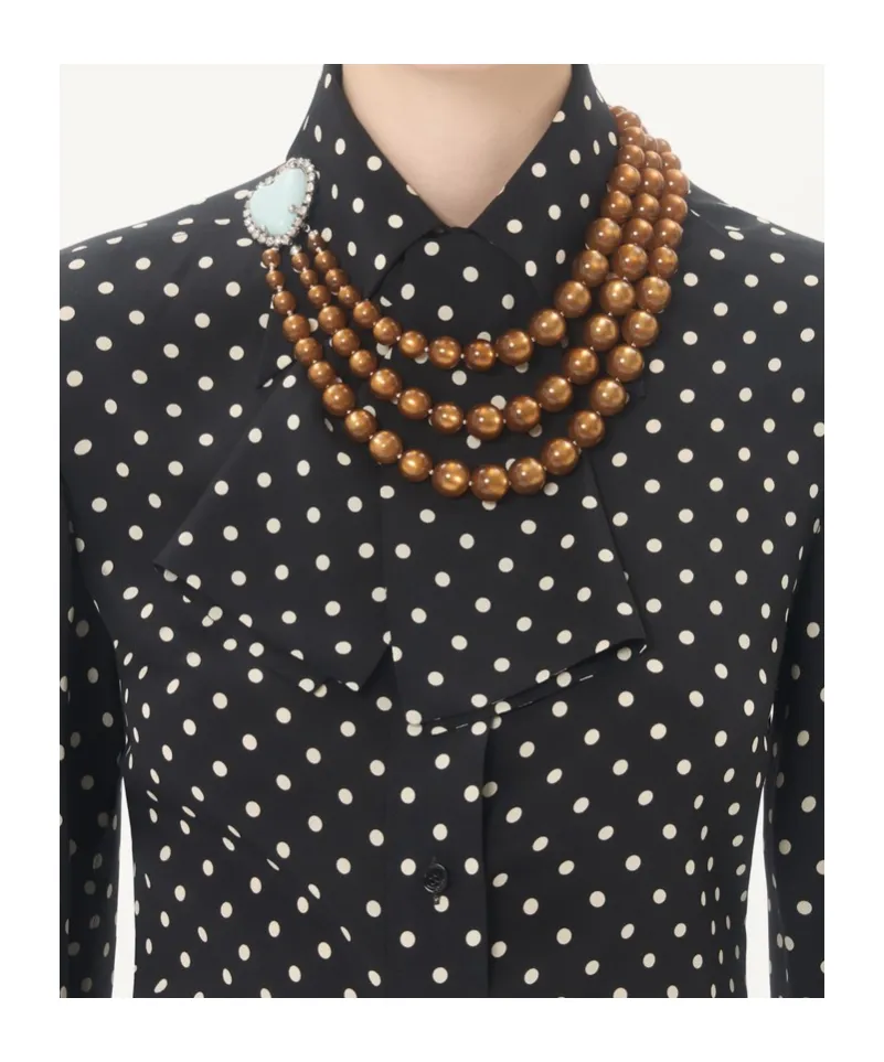 Valentino Polka Dot Printed Button-Up Shirt
